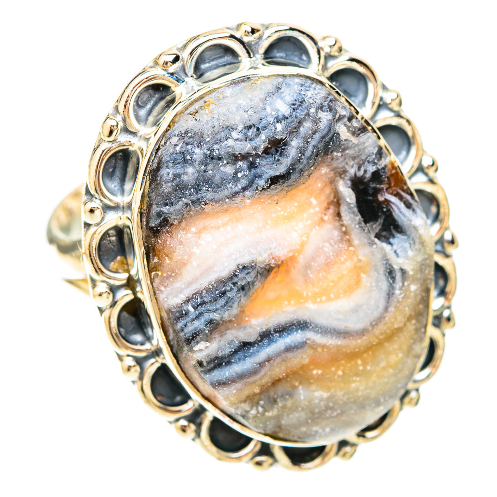 Desert Druzy Rings handcrafted by Ana Silver Co - RING120324 - Photo 2
