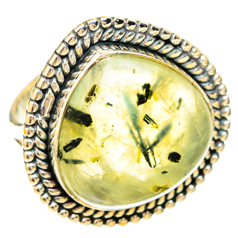 Prehnite Rings handcrafted by Ana Silver Co - RING120335 - Photo 2