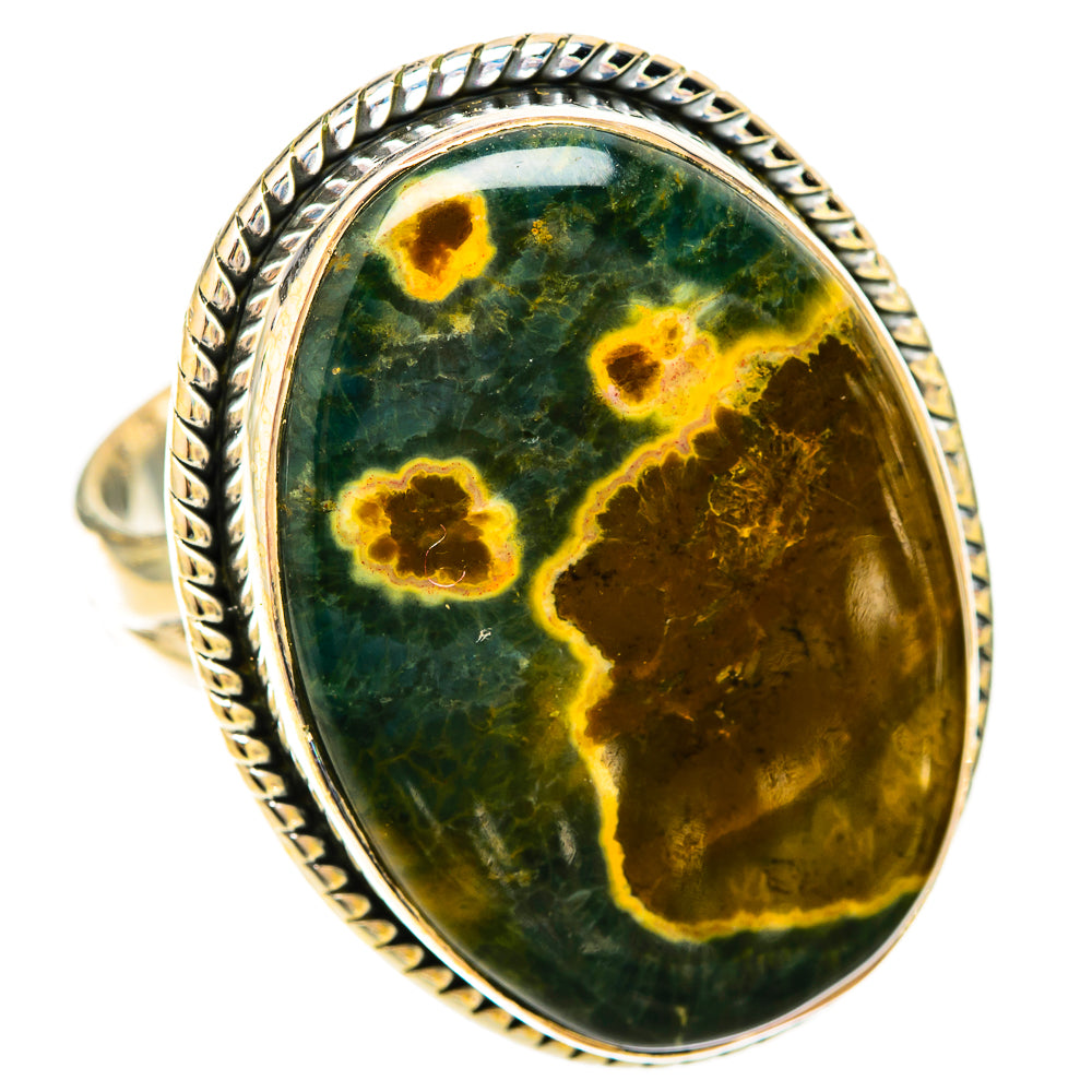 Ocean Jasper Rings handcrafted by Ana Silver Co - RING120342 - Photo 2
