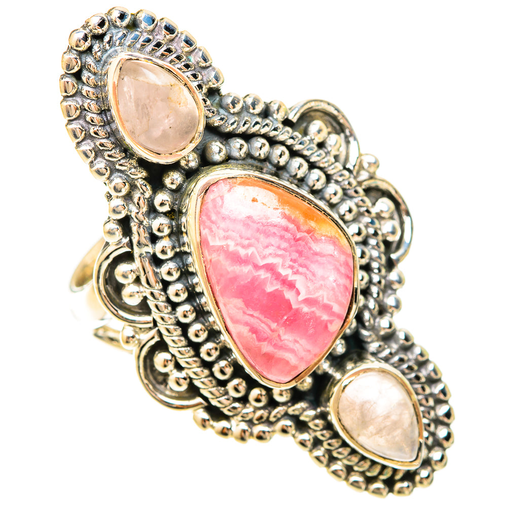 Rhodochrosite Rings handcrafted by Ana Silver Co - RING120350 - Photo 2