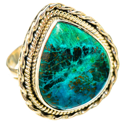 Chrysocolla Rings handcrafted by Ana Silver Co - RING120369 - Photo 2