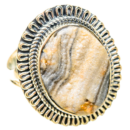 Desert Druzy Rings handcrafted by Ana Silver Co - RING120374 - Photo 2