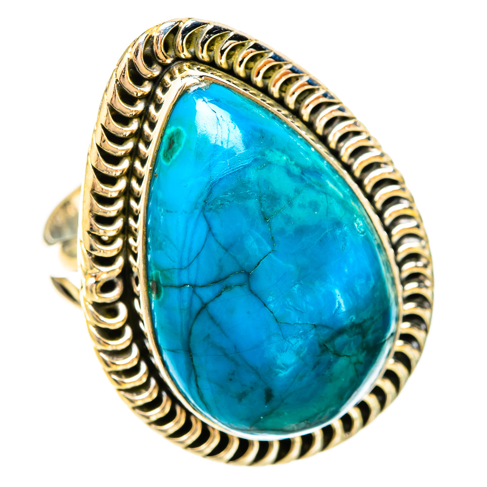 Chrysocolla Rings handcrafted by Ana Silver Co - RING120376 - Photo 2