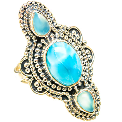 Larimar Rings handcrafted by Ana Silver Co - RING120379 - Photo 2