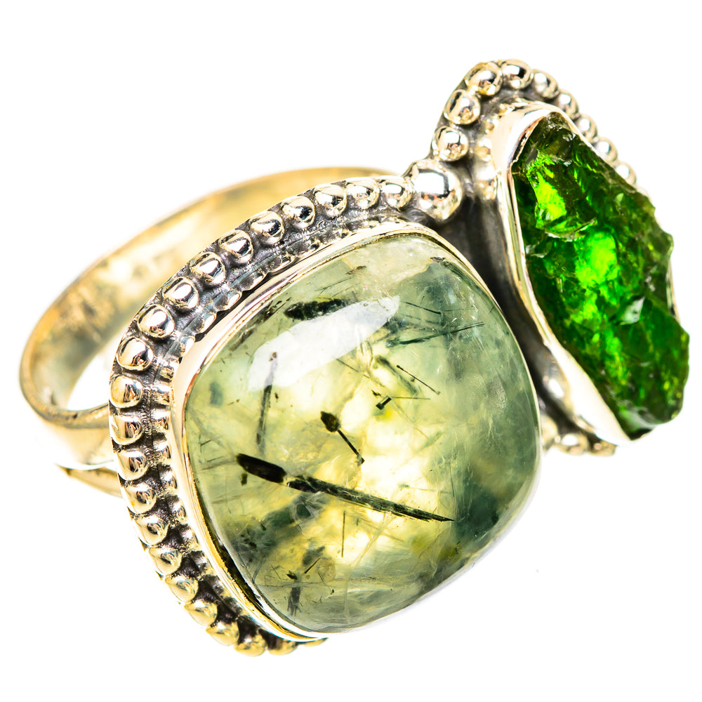 Prehnite Rings handcrafted by Ana Silver Co - RING120382 - Photo 2