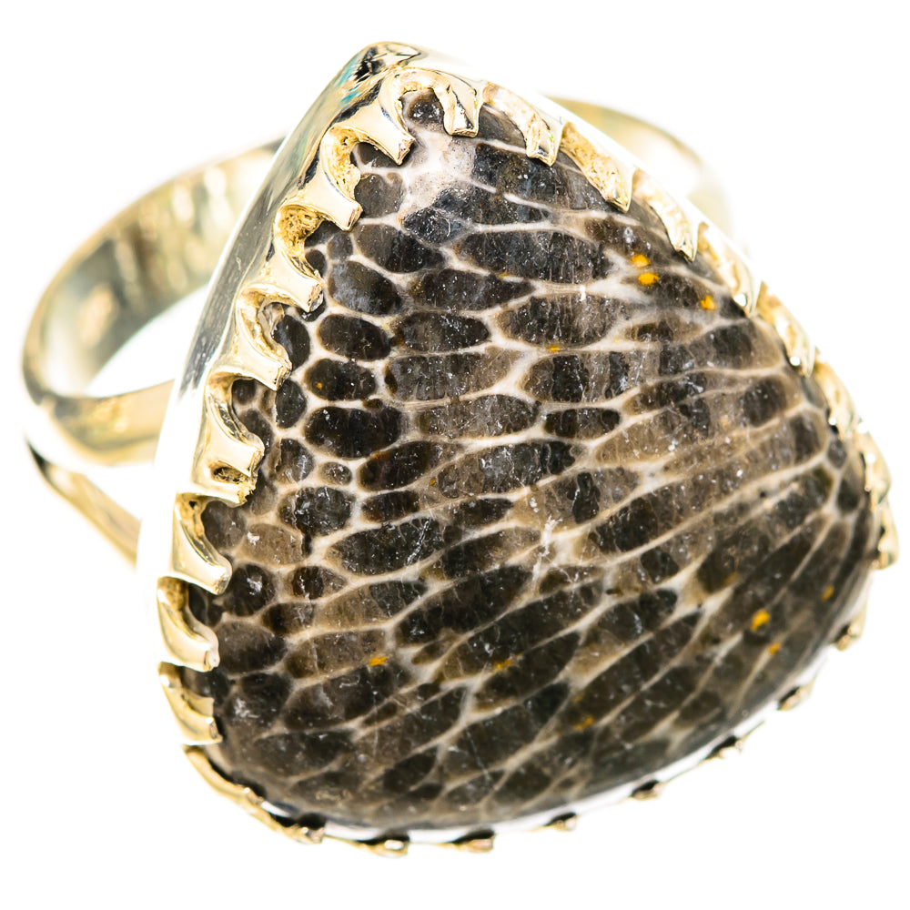 Stingray Coral Rings handcrafted by Ana Silver Co - RING120402 - Photo 2