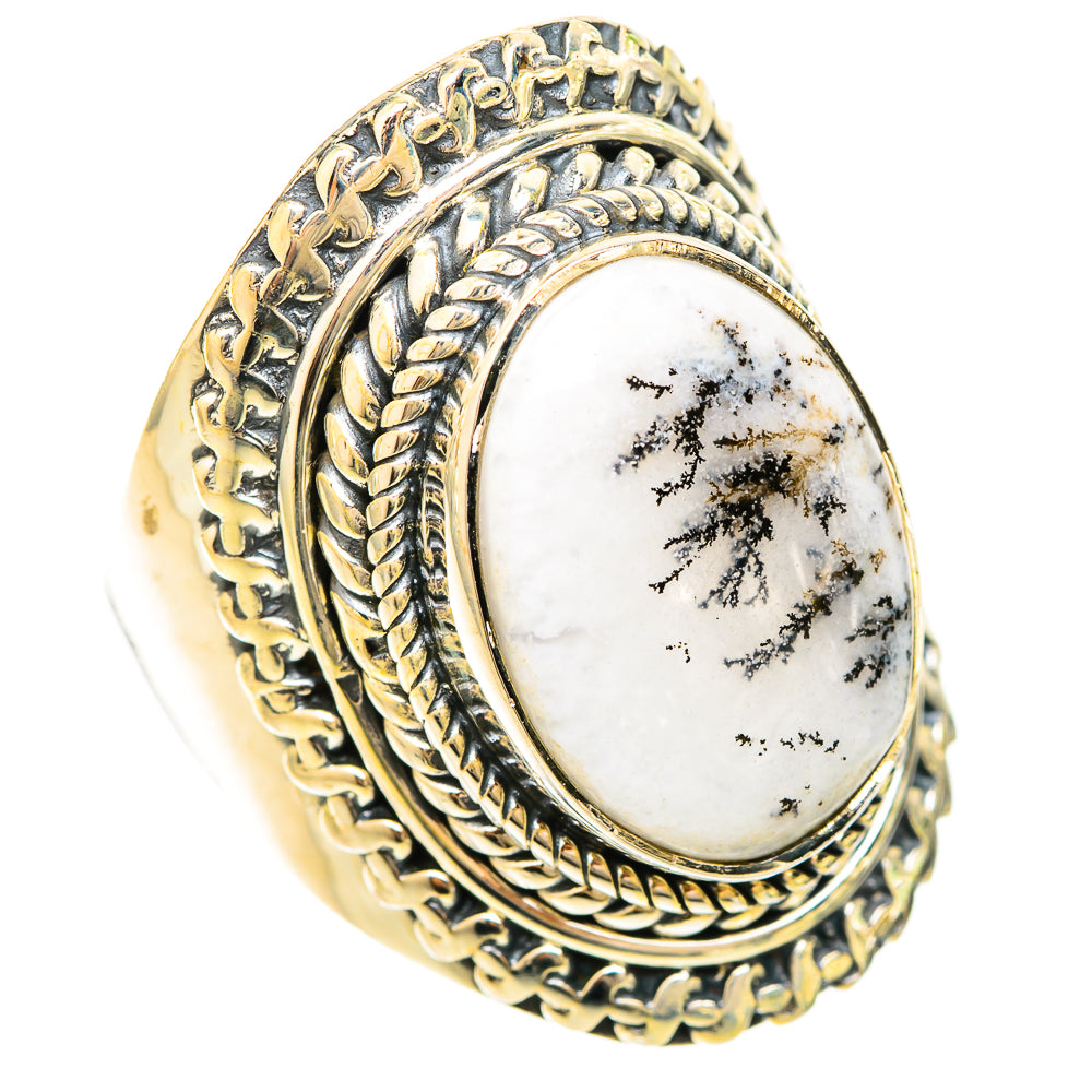 Dendritic Opal Rings handcrafted by Ana Silver Co - RING120407 - Photo 2