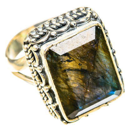Labradorite Rings handcrafted by Ana Silver Co - RING120421 - Photo 2