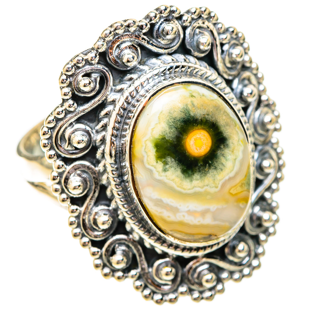 Ocean Jasper Rings handcrafted by Ana Silver Co - RING120431 - Photo 2
