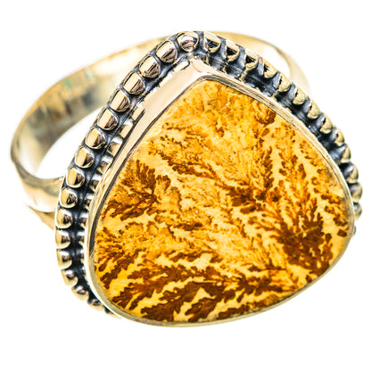 Germany Psilomelane Dendrite Rings handcrafted by Ana Silver Co - RING120436 - Photo 2