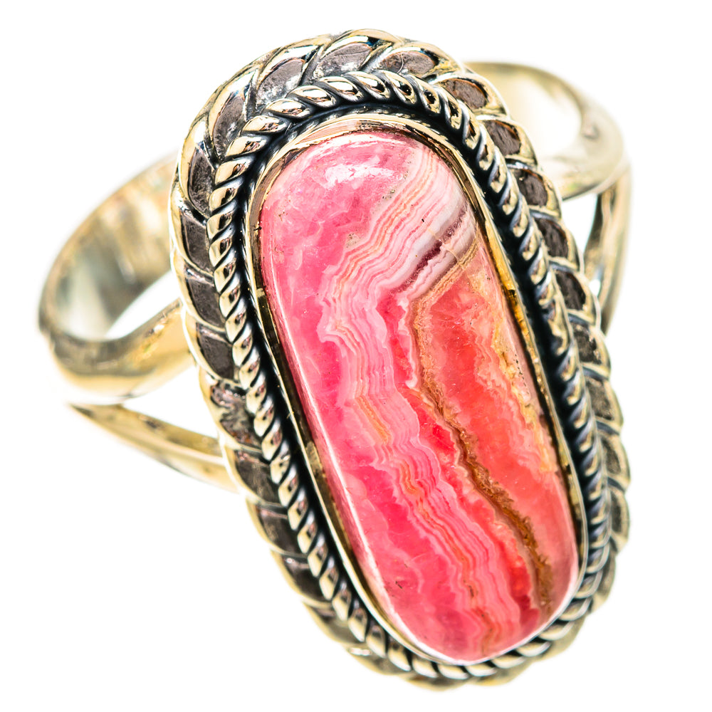 Rhodochrosite Rings handcrafted by Ana Silver Co - RING120442 - Photo 2