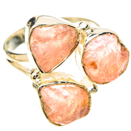 Rose Quartz Rings handcrafted by Ana Silver Co - RING120443 - Photo 2
