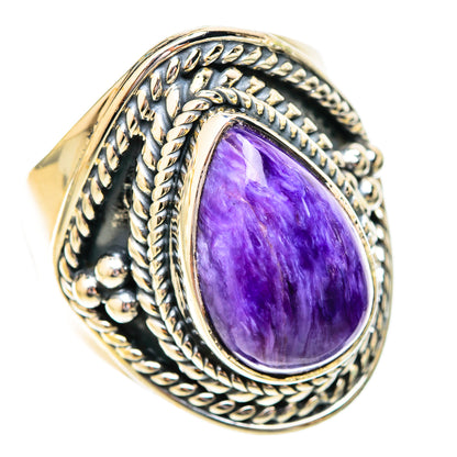 Charoite Rings handcrafted by Ana Silver Co - RING120447 - Photo 2