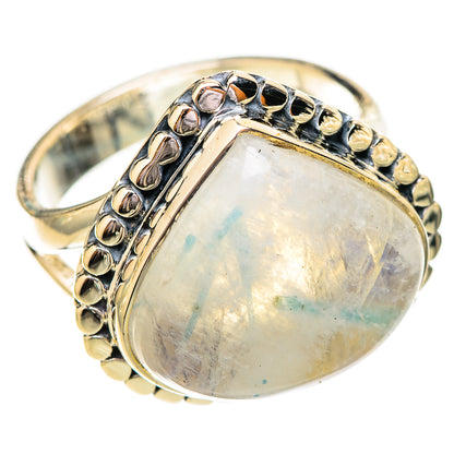Rainbow Moonstone Rings handcrafted by Ana Silver Co - RING120452 - Photo 2