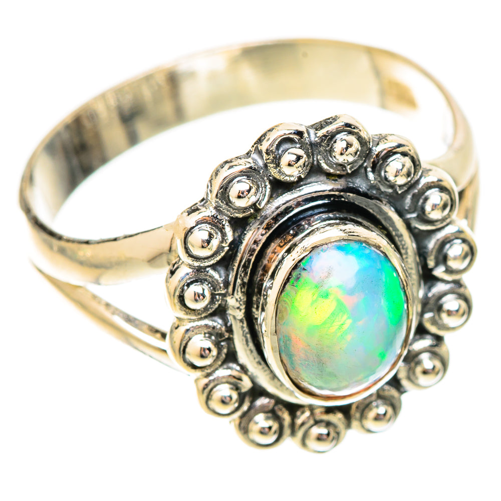 Ethiopian Opal Rings handcrafted by Ana Silver Co - RING120459 - Photo 2