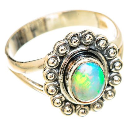 Ethiopian Opal Rings handcrafted by Ana Silver Co - RING120459 - Photo 2