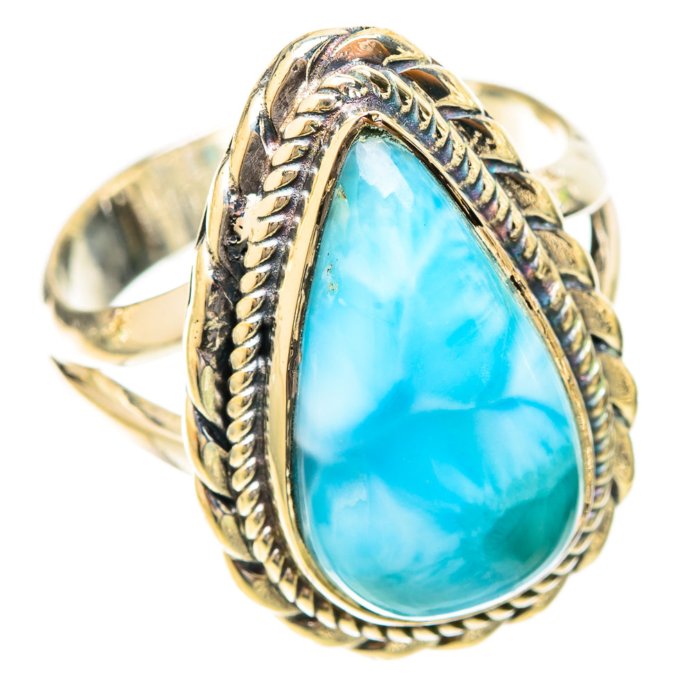 Larimar Rings handcrafted by Ana Silver Co - RING120460 - Photo 2