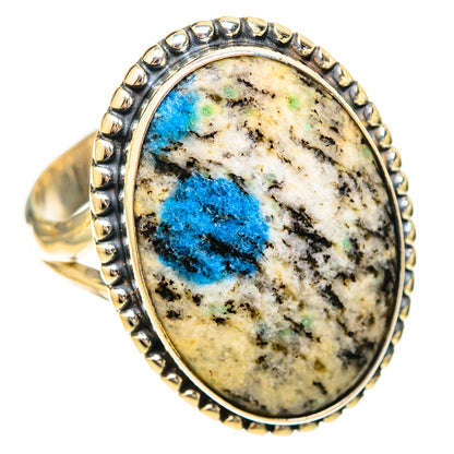 K2 Blue Azurite Rings handcrafted by Ana Silver Co - RING120461 - Photo 2