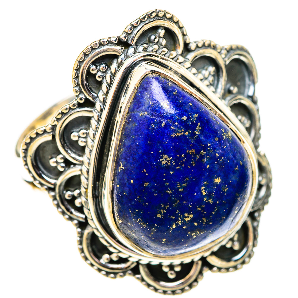 Lapis Lazuli Rings handcrafted by Ana Silver Co - RING120463 - Photo 2