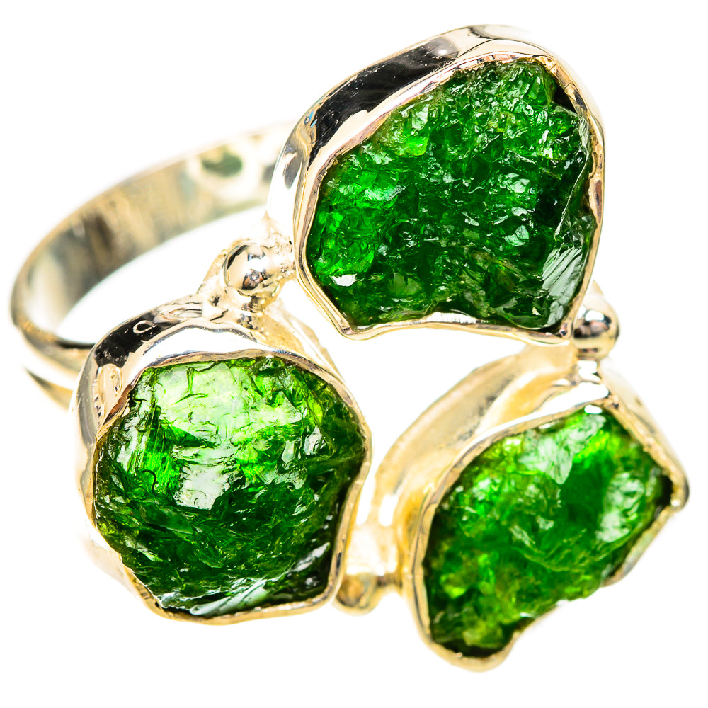 Chrome Diopside Rings handcrafted by Ana Silver Co - RING120467 - Photo 2