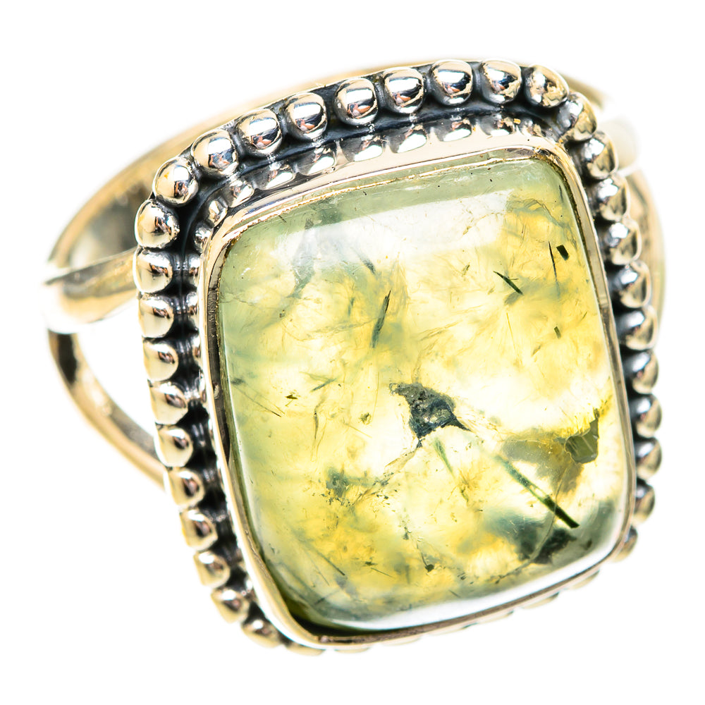 Prehnite Rings handcrafted by Ana Silver Co - RING120469 - Photo 2