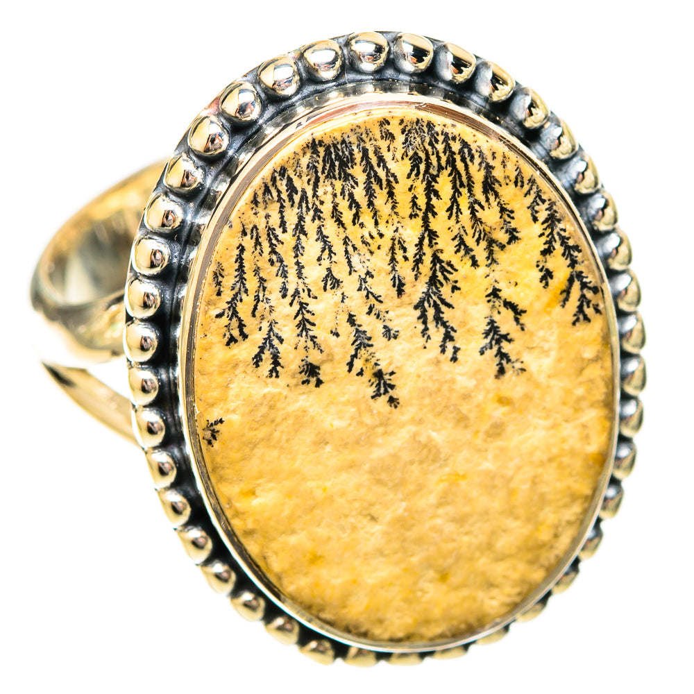 Germany Psilomelane Dendrite Rings handcrafted by Ana Silver Co - RING120473 - Photo 2