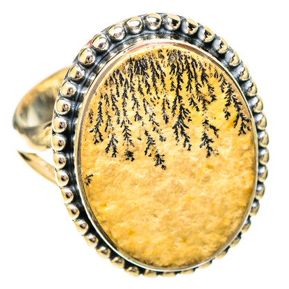 Germany Psilomelane Dendrite Rings handcrafted by Ana Silver Co - RING120473 - Photo 2