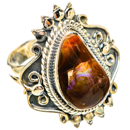 Mexican Fire Agate Rings handcrafted by Ana Silver Co - RING120474 - Photo 2