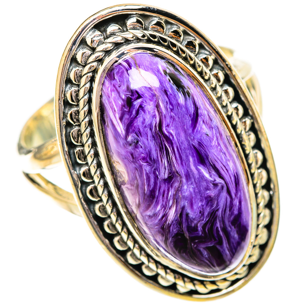 Charoite Rings handcrafted by Ana Silver Co - RING120485 - Photo 2