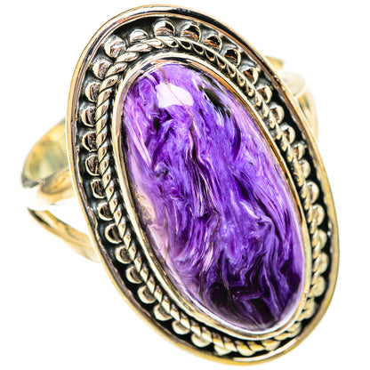 Charoite Rings handcrafted by Ana Silver Co - RING120485 - Photo 2