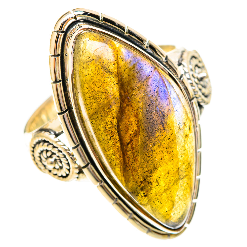 Labradorite Rings handcrafted by Ana Silver Co - RING120499 - Photo 2