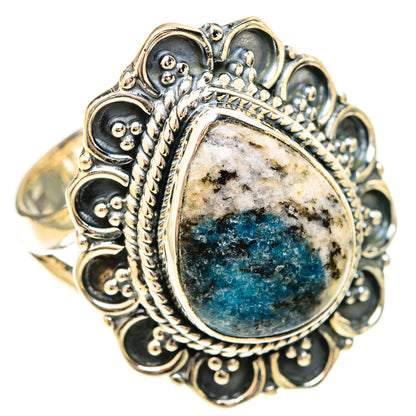 K2 Blue Azurite Rings handcrafted by Ana Silver Co - RING120500 - Photo 2