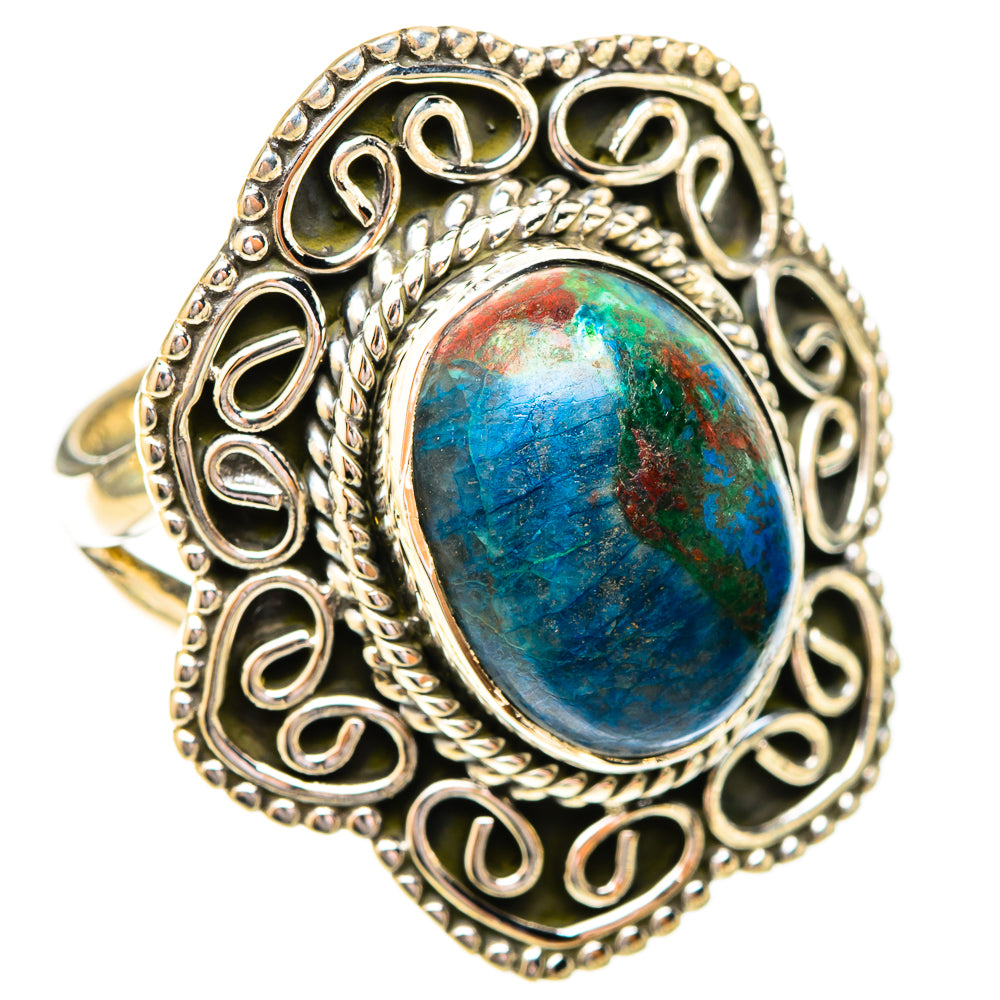 Azurite Rings handcrafted by Ana Silver Co - RING120501 - Photo 2