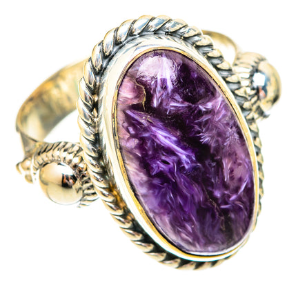 Charoite Rings handcrafted by Ana Silver Co - RING120520 - Photo 2