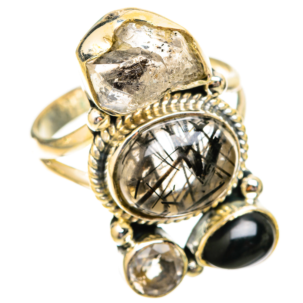 Tourmalinated Quartz Rings handcrafted by Ana Silver Co - RING120524 - Photo 2