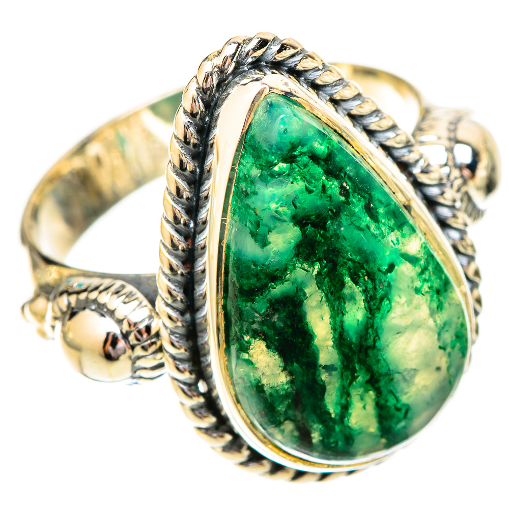 Green Aventurine Rings handcrafted by Ana Silver Co - RING120541 - Photo 2