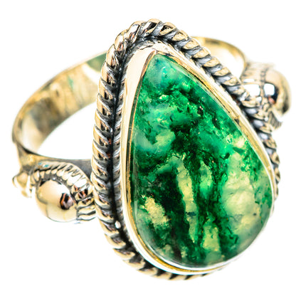 Green Aventurine Rings handcrafted by Ana Silver Co - RING120541 - Photo 2