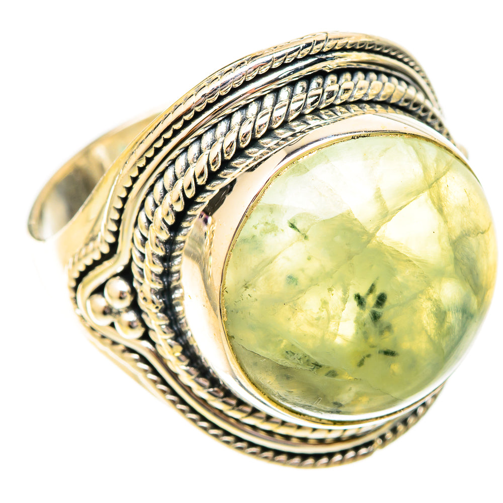 Prehnite Rings handcrafted by Ana Silver Co - RING120542 - Photo 2