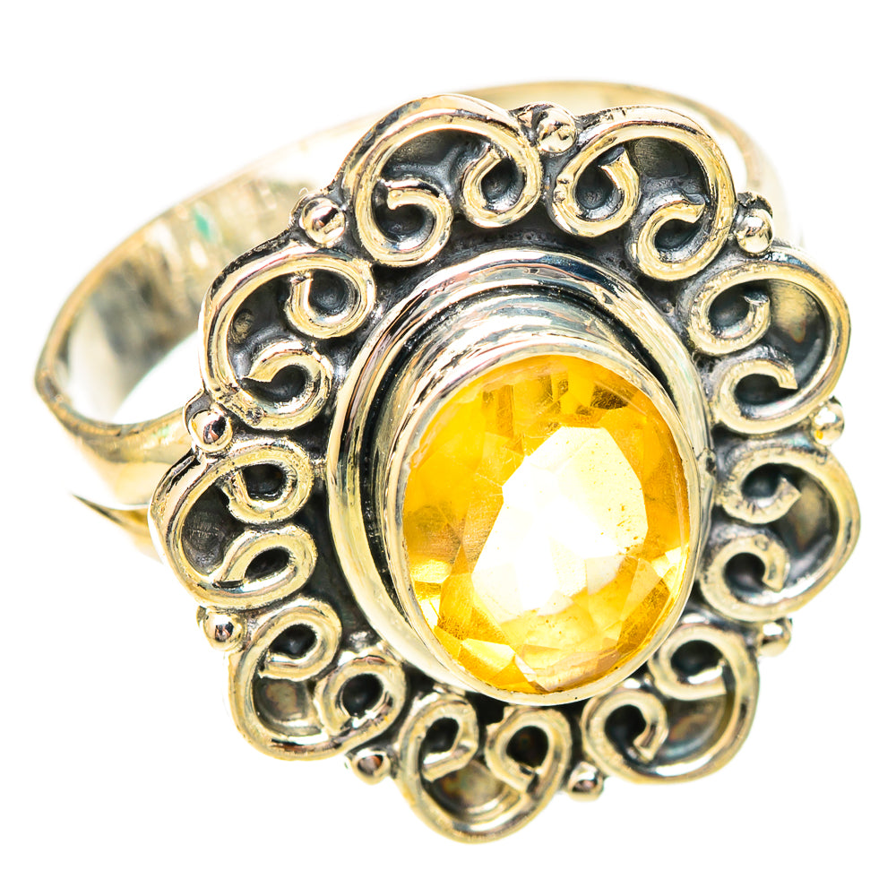 Citrine Rings handcrafted by Ana Silver Co - RING120550 - Photo 2