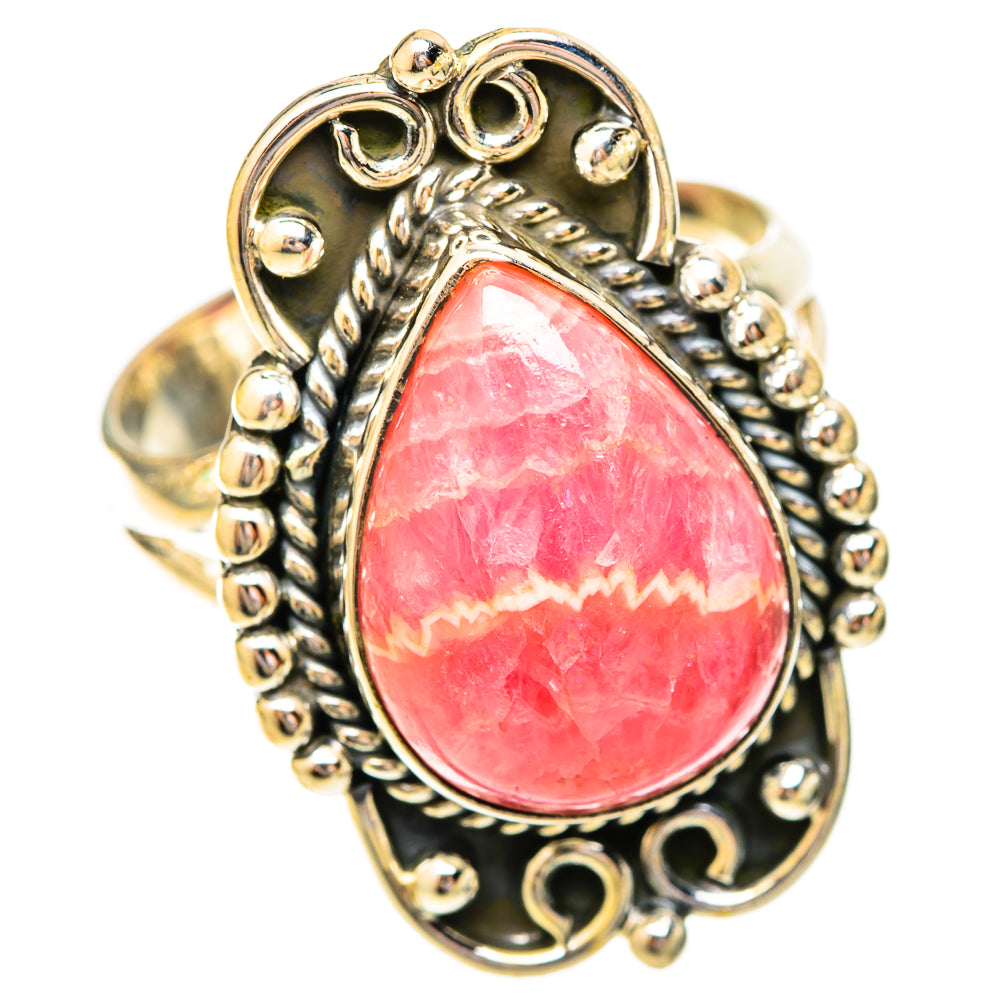 Rhodochrosite Rings handcrafted by Ana Silver Co - RING120551 - Photo 2