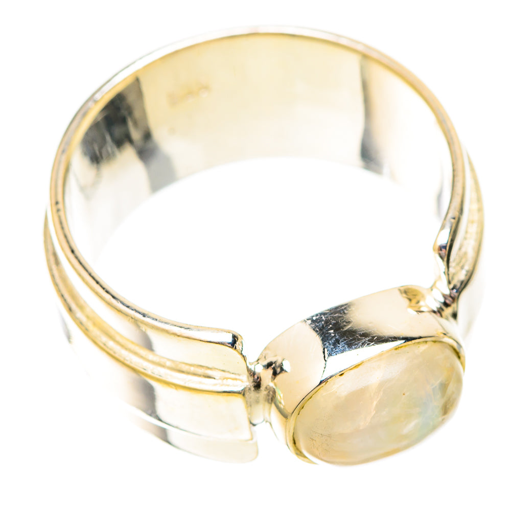 Rainbow Moonstone Rings handcrafted by Ana Silver Co - RING120561 - Photo 2