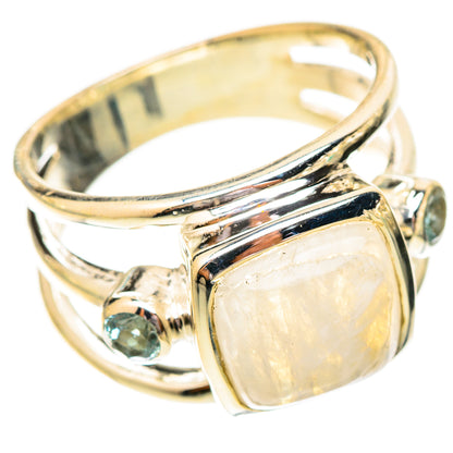 Rainbow Moonstone Rings handcrafted by Ana Silver Co - RING120562 - Photo 2