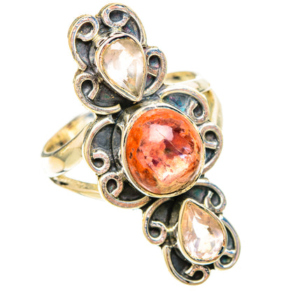 Mexican Fire Opal Rings handcrafted by Ana Silver Co - RING120563 - Photo 2