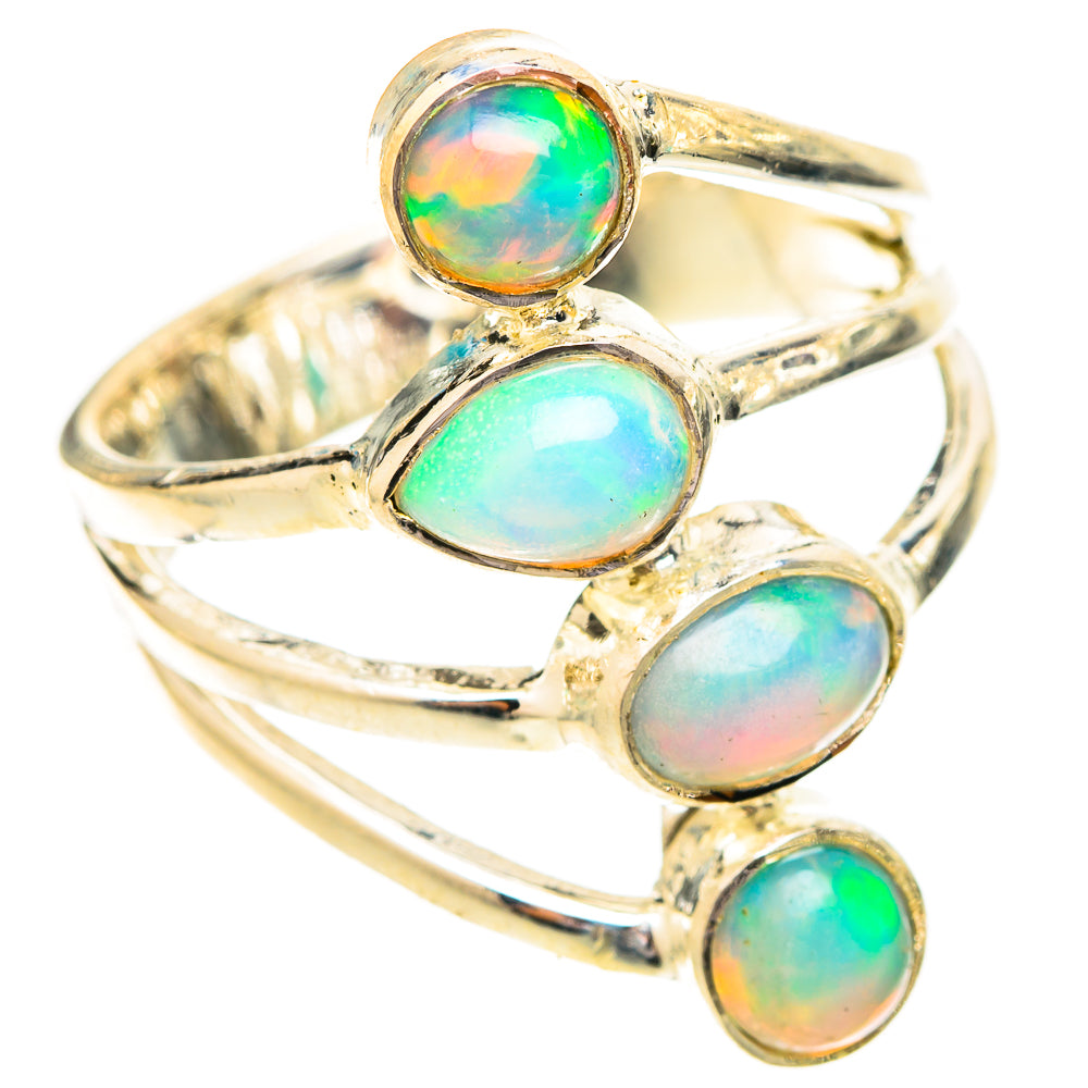Ethiopian Opal Rings handcrafted by Ana Silver Co - RING120564 - Photo 2