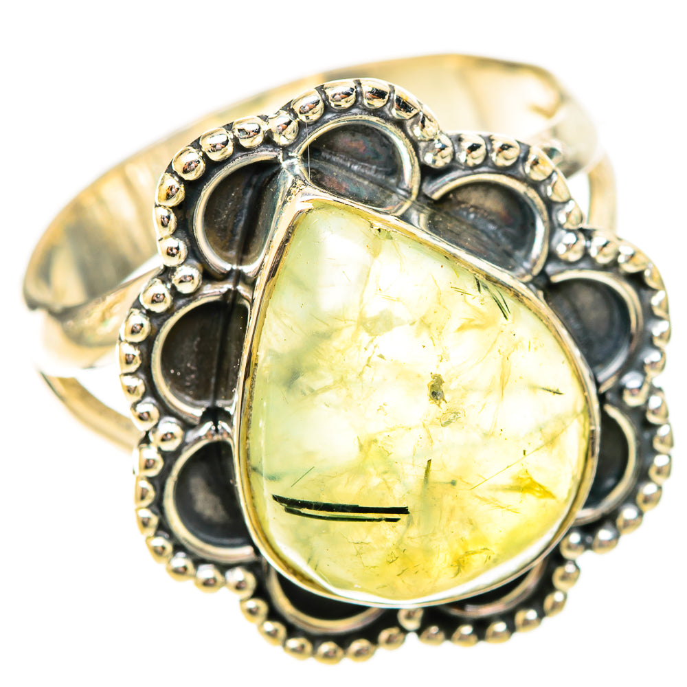 Prehnite Rings handcrafted by Ana Silver Co - RING120572 - Photo 2