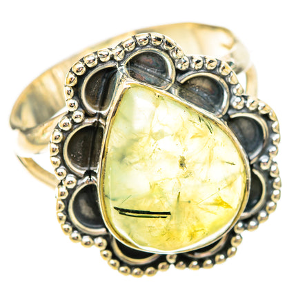 Prehnite Rings handcrafted by Ana Silver Co - RING120572 - Photo 2
