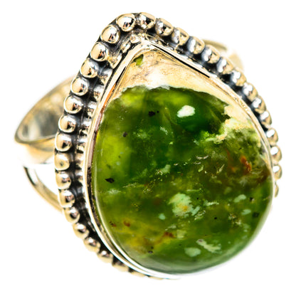 Australian Green Opal Rings handcrafted by Ana Silver Co - RING120573 - Photo 2
