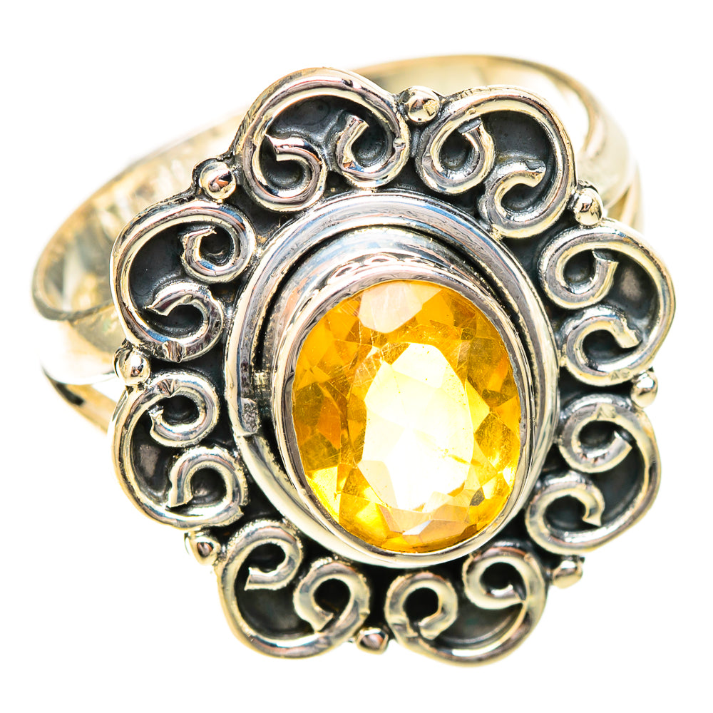 Citrine Rings handcrafted by Ana Silver Co - RING120581 - Photo 2