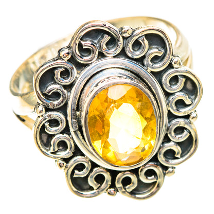 Citrine Rings handcrafted by Ana Silver Co - RING120581 - Photo 2