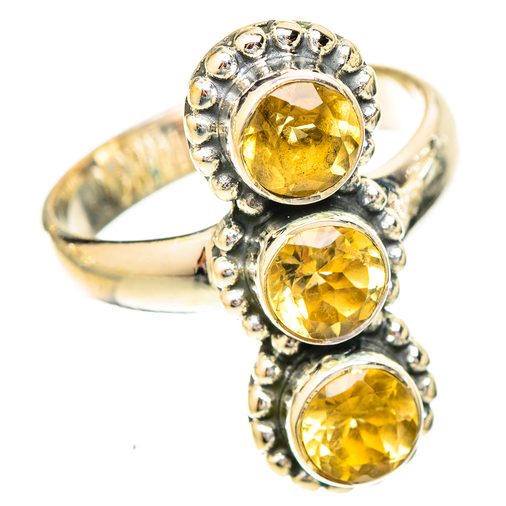 Citrine Rings handcrafted by Ana Silver Co - RING120583 - Photo 2